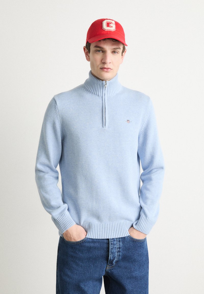 GANT CASUAL HALF  - Pulóver - light blue melange