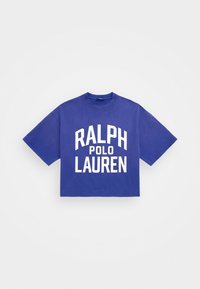 KNIT T-SHIRT - Print T-shirt - bright navy