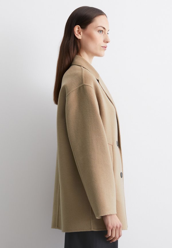 CABAN REAL DOUBLEFACE WORKMANSHIP WELT POCKETS - Short coat - deep sand2