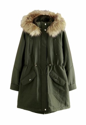HOODED WITH-REGULAR FIT - Wintermantel - khaki green