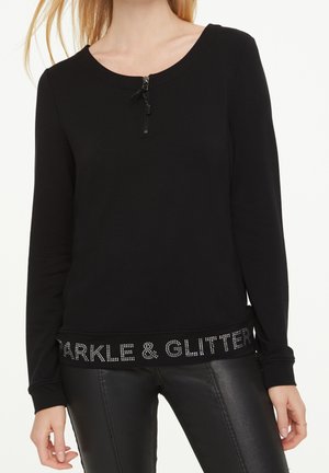 Langærmet T-shirt - black