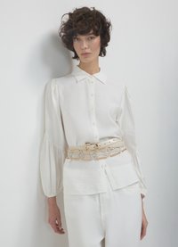 Calliope MANICHE A PALLONCINO - Hemdbluse - bianco lana