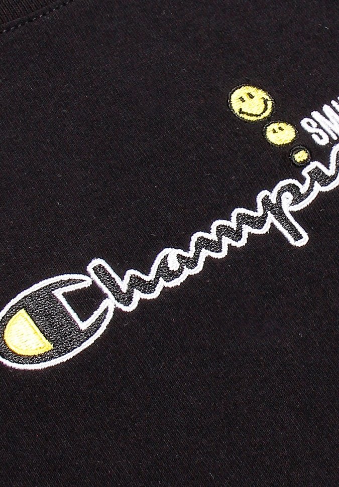 Champion Triko s potiskem - black