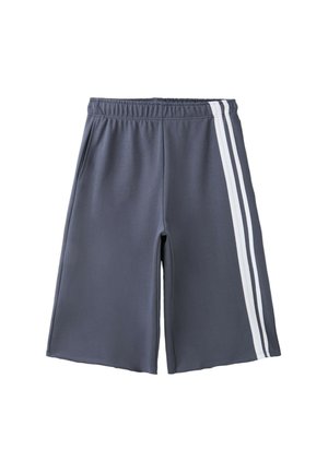 Stradivarius, SIDE-STRIPE FLEECE BERMUDA SHORTS - Pantalon de survêtement - dark grey