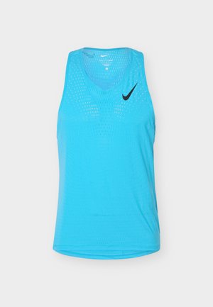 Nike Performance, M NK DFADV AROSWFT SINGLET - Top - light current blue/black