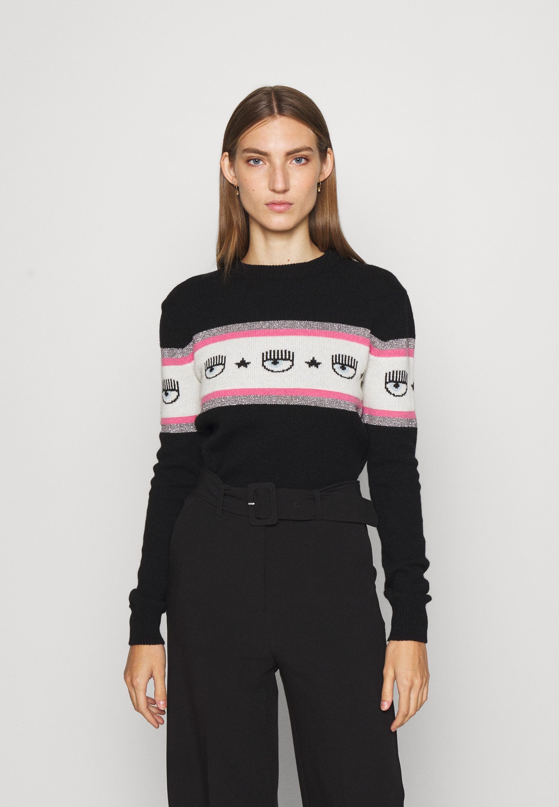 CHIARA FERRAGNI MAXILOGO MANIA - Maglione - nero - Zalando.it