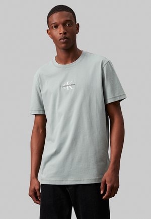 Calvin Klein Jeans MONOGRAM  - T-shirt con stampa - slate gray