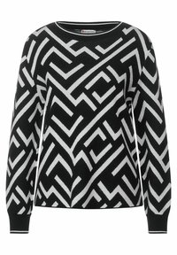 Street One Stickad tröja - black