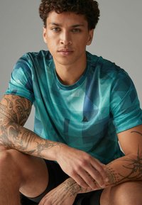 Next ACTIVE TIE DYE - Marškinėliai su spaudiniu - aqua blue