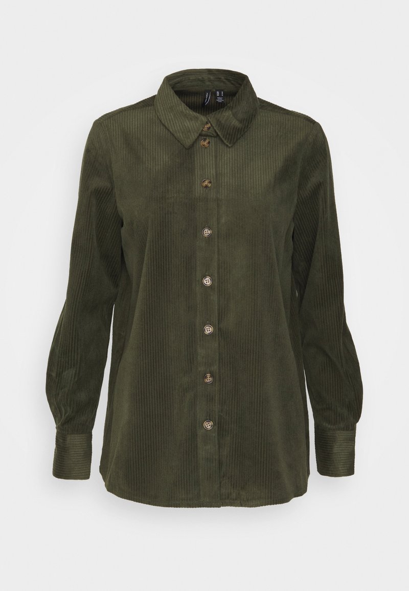 Vero Moda Overhemdblouse donkergroen Vero Moda Overhemdblouse donkergroen