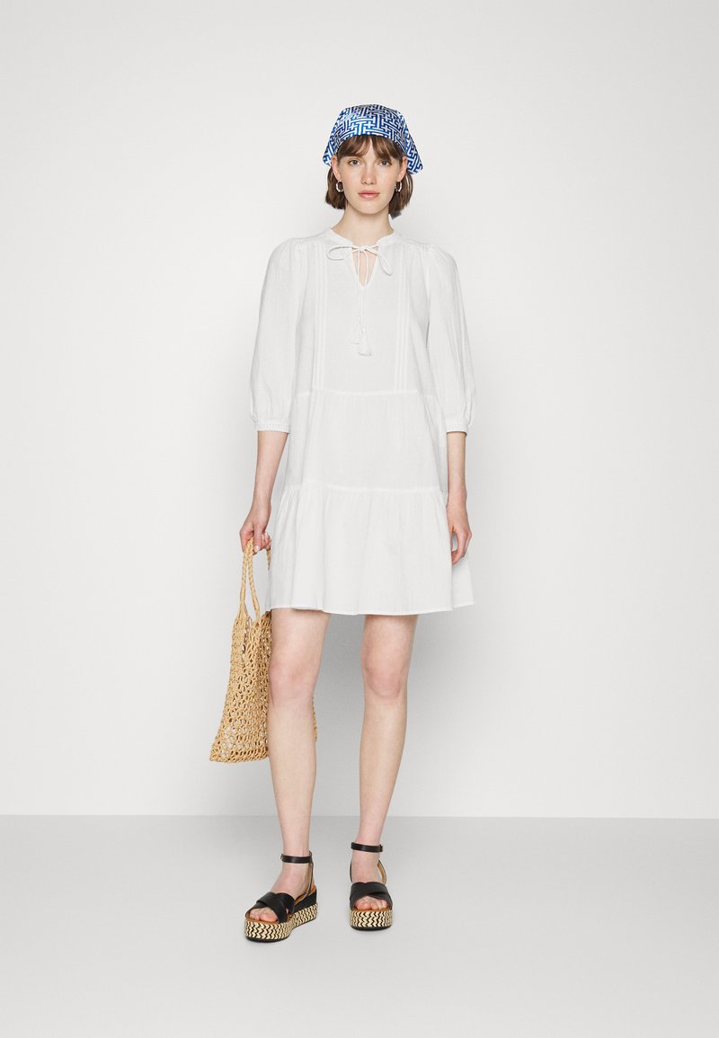 Damen Freizeitkleider | Vero Moda Tall VMPRETTY Freizeitkleid snow white/weiß - NJ99817 Damen Freizeitkleider | Vero Moda Tall VMPRETTY Freizeitkleid snow white/weiß - NJ99817