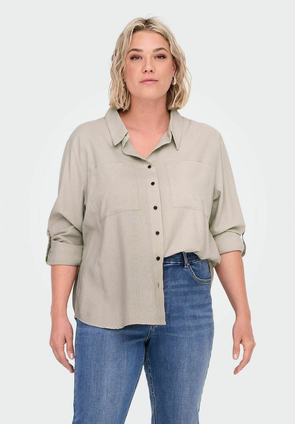 YASMIN CARO - Hemdbluse - pumice stone