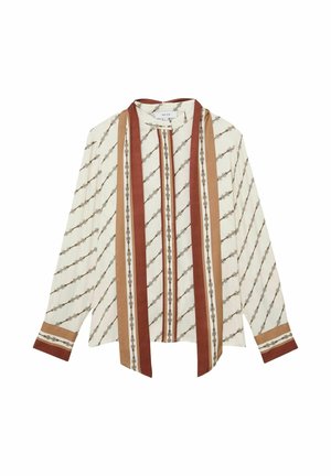 Reiss, REGULAR FIT - LYDIA CHAIN-PRINT TIE-NECK - Skjortebluser - ivory