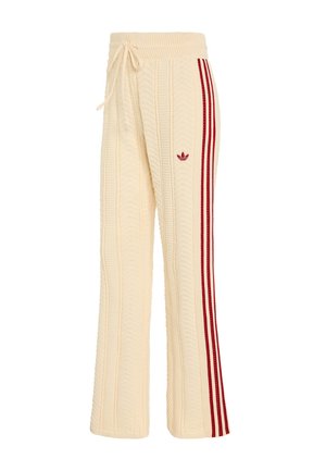adidas Originals, ADIDAS ORIGINALS SST WIDE LEG TRACKPANT - Jogginghose - warm vanilla   team victory red