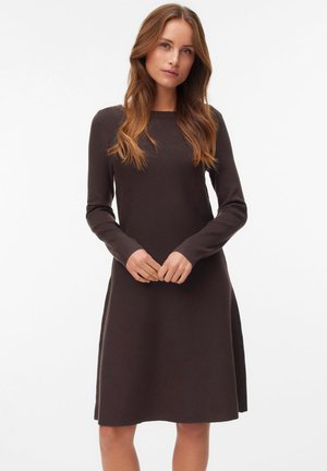 Vero Moda, VMNANCY BOATNECK DRESS - Robe pull - chocolate torte