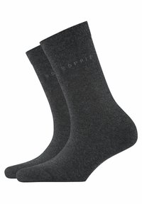 Esprit - Basic Easy 2-Pack uni - Socken - anthra.mel Thumbnail-Bild 1