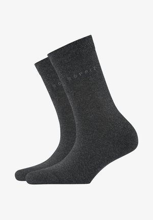Esprit BASIC EASY 2-PACK - Socks - anthra.mel