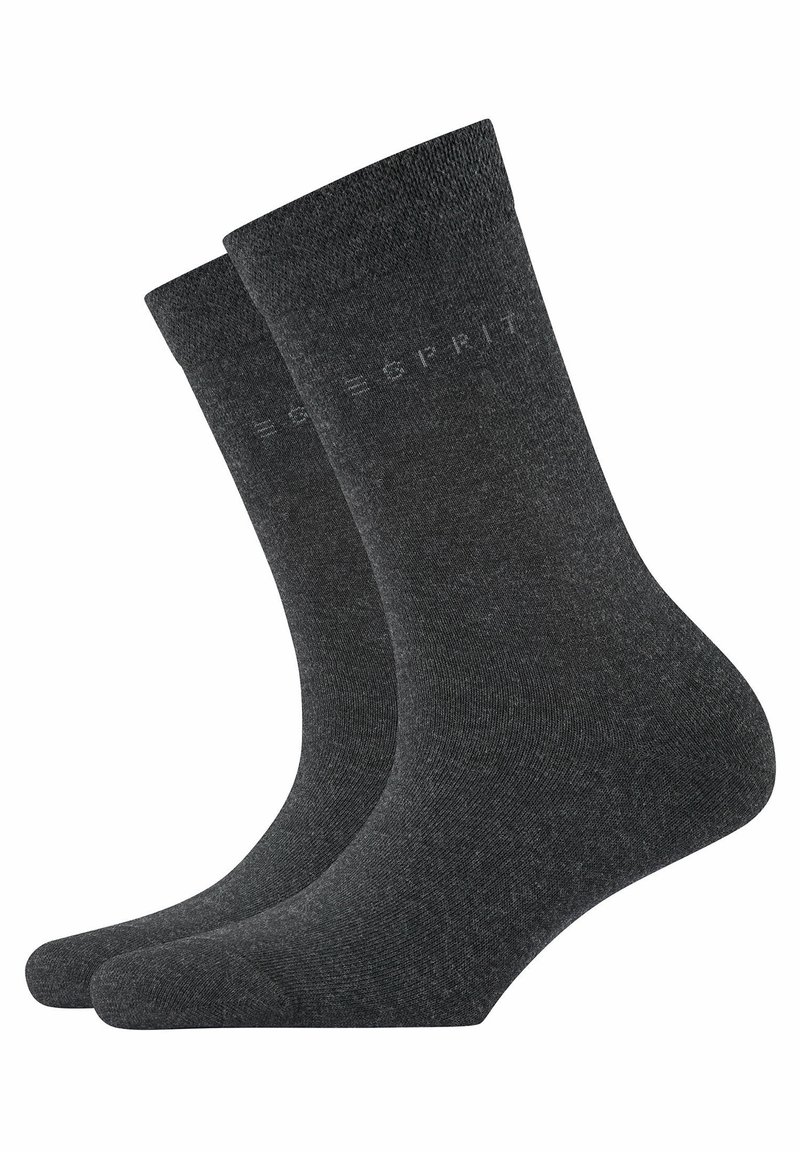 Esprit - Basic Easy 2-Pack uni - Socken - anthra.mel, Vergrößern