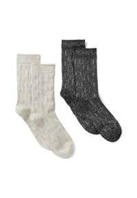 KARL LAGERFELD MONOGRAM PACK OF 2 - Strømper - black white