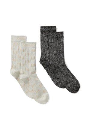 MONOGRAM PACK OF 2 - Sokken - black white