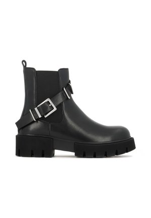 Botine cowboy/biker - black