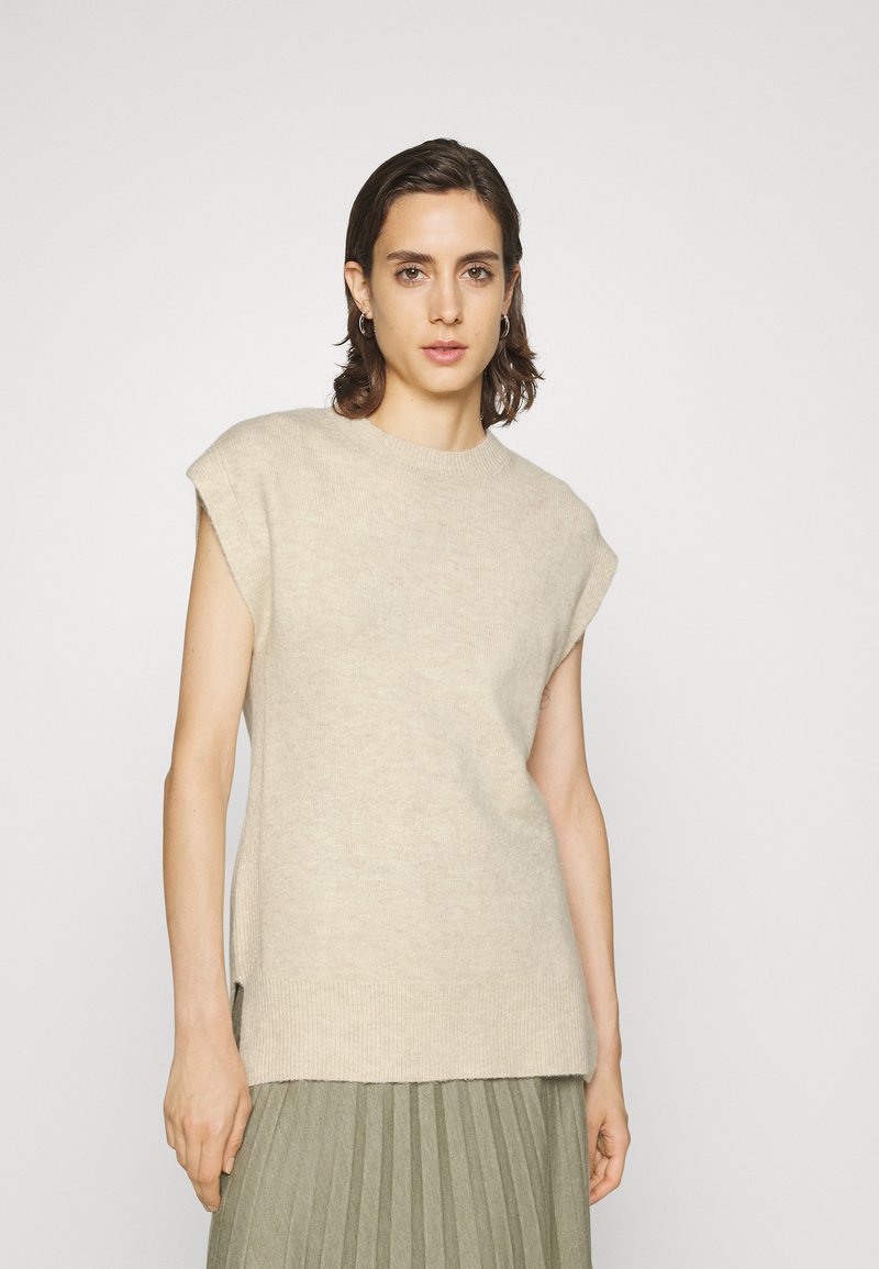 Marks & Spencer COSY TABARD Strikkegenser oatmeal/offwhite Zalando.no Marks & Spencer COSY TABARD Strikkegenser oatmeal/offwhite Zalando.no