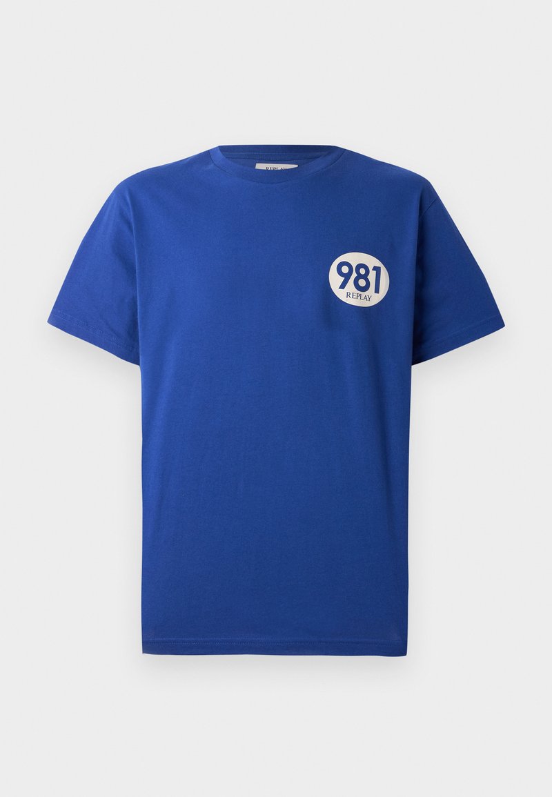 Replay T-shirt print blauw