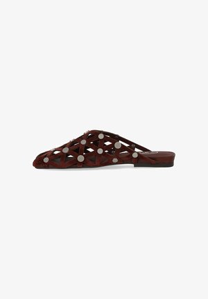 Ash, ASH BONE BURGUNDY FLAT MULE - Ciabattine - bordeaux