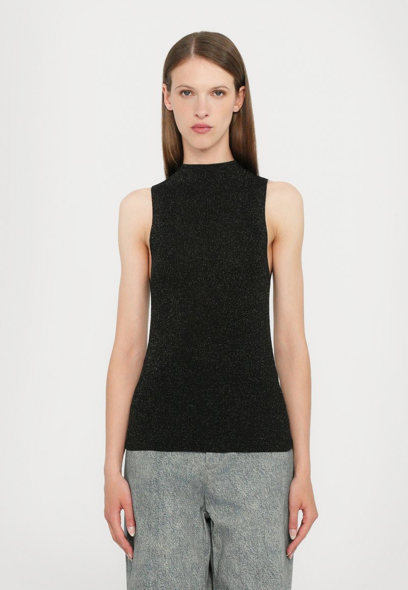 CLOSED SLEEVELESS - Μπλούζα - black