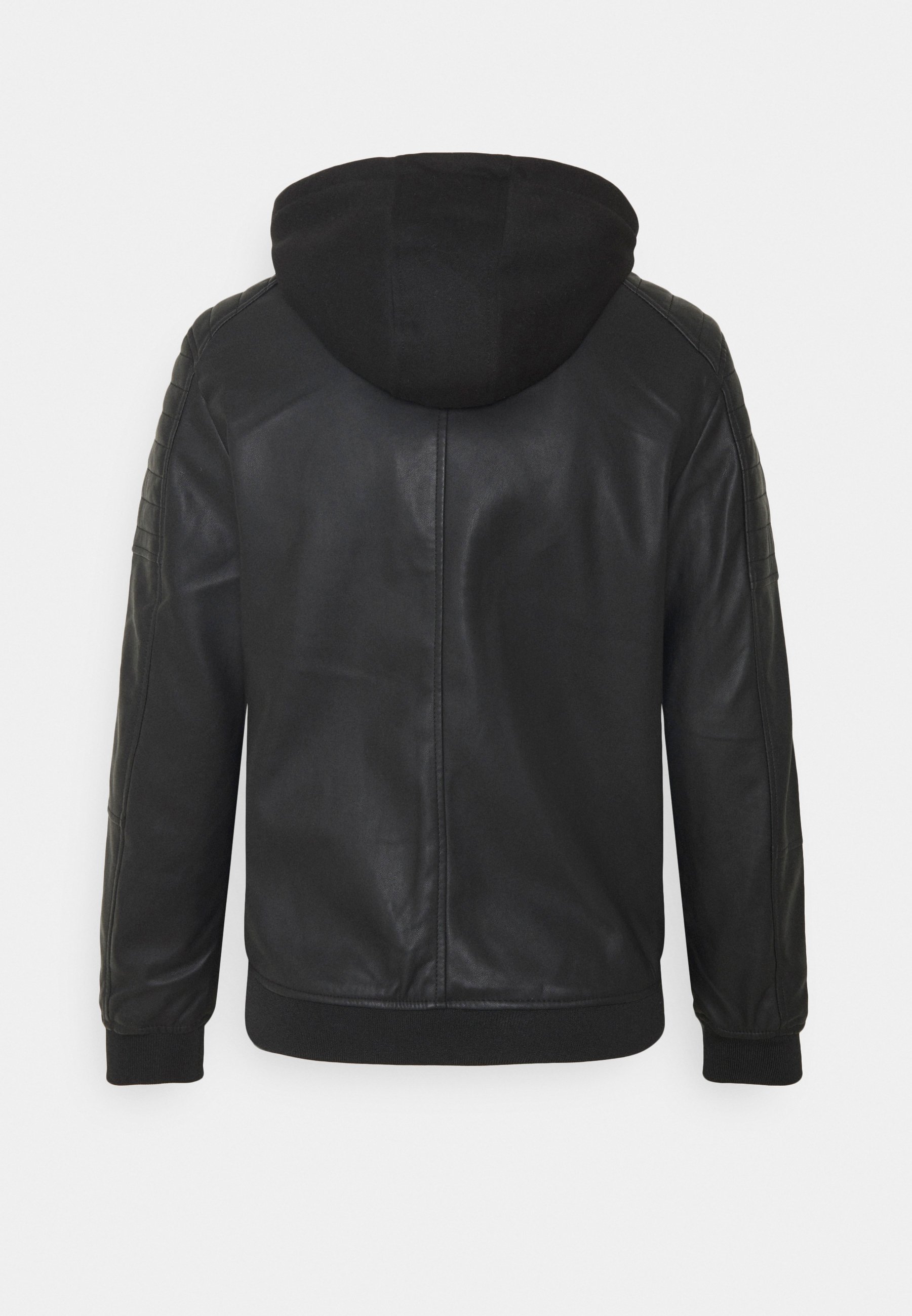Springfield BIKER CAPUCHA - Chaqueta de cuero sintético - black/negro -  Zalando.es