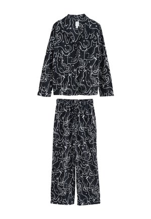 Nachtwäsche Hose - black cats