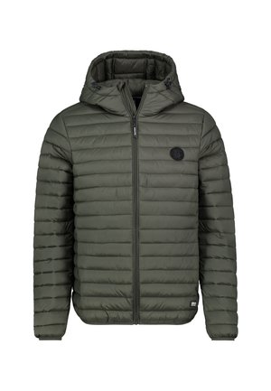 MIT KAPUZE UND REISSVERSCHLUSS GESTEPPT - Winterjacke - grün