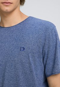 TOM TAILOR DENIM OPEN EDGE MELANGE - Basic póló - sodalite blue