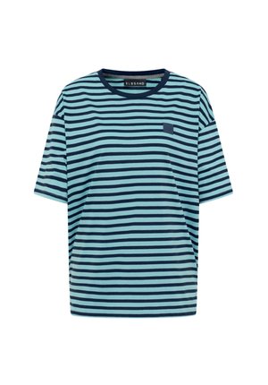 KIA Kurzarm - Print T-shirt - blau