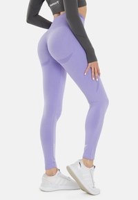 SQUATPROOF ROW SEAMLESS HIGH WAISTED SPORT  - Leggings - light purple