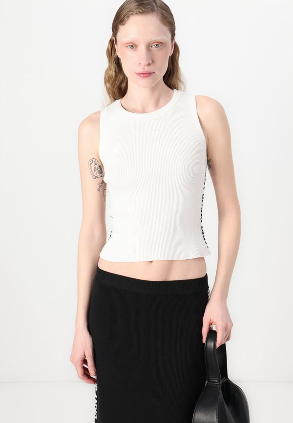 SIDE LOGO MIDI SKIRT WITH SIDE VENT - Pencil skirt3