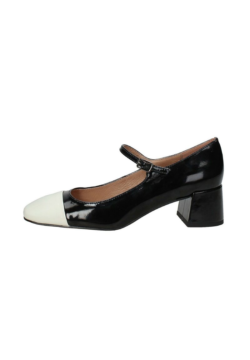 Bibi Lou DECOLLÉTÉ CON CINTURINO - Decolleté - black and white