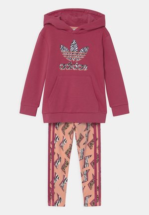ANIMAL PRINTED SET - Collegepaita - wild pink/multicolor/glow pink