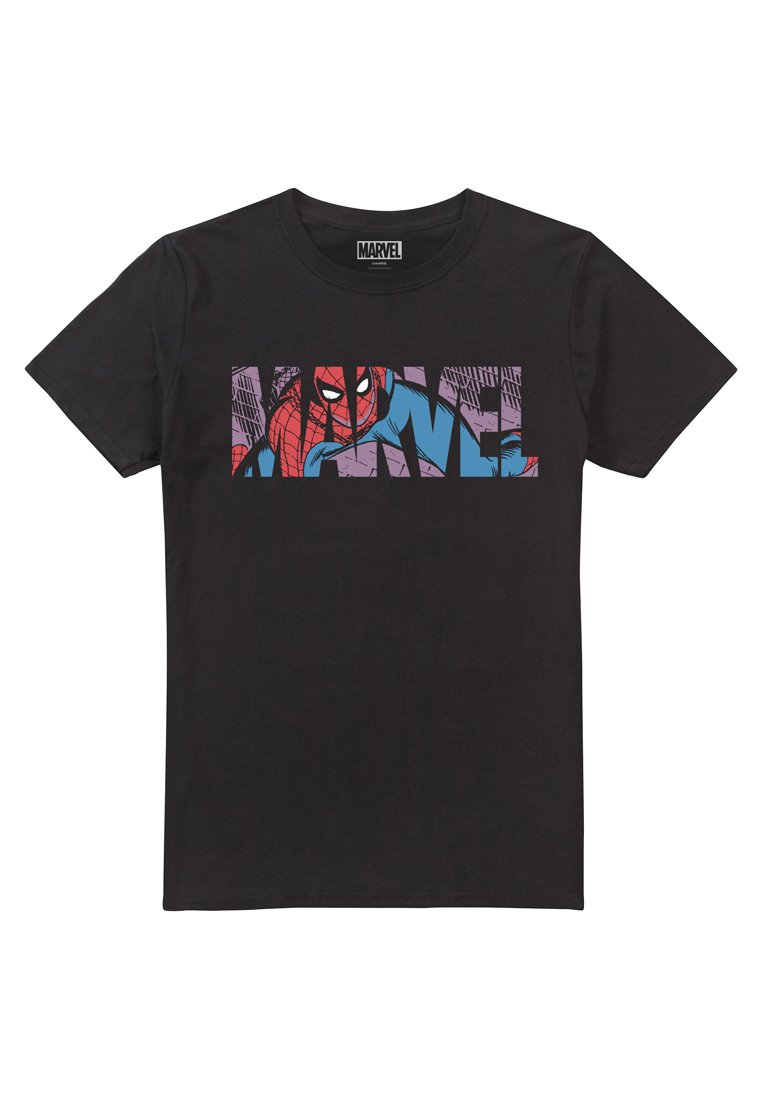 Marvel T-shirt print zwart Marvel T-shirt print zwart