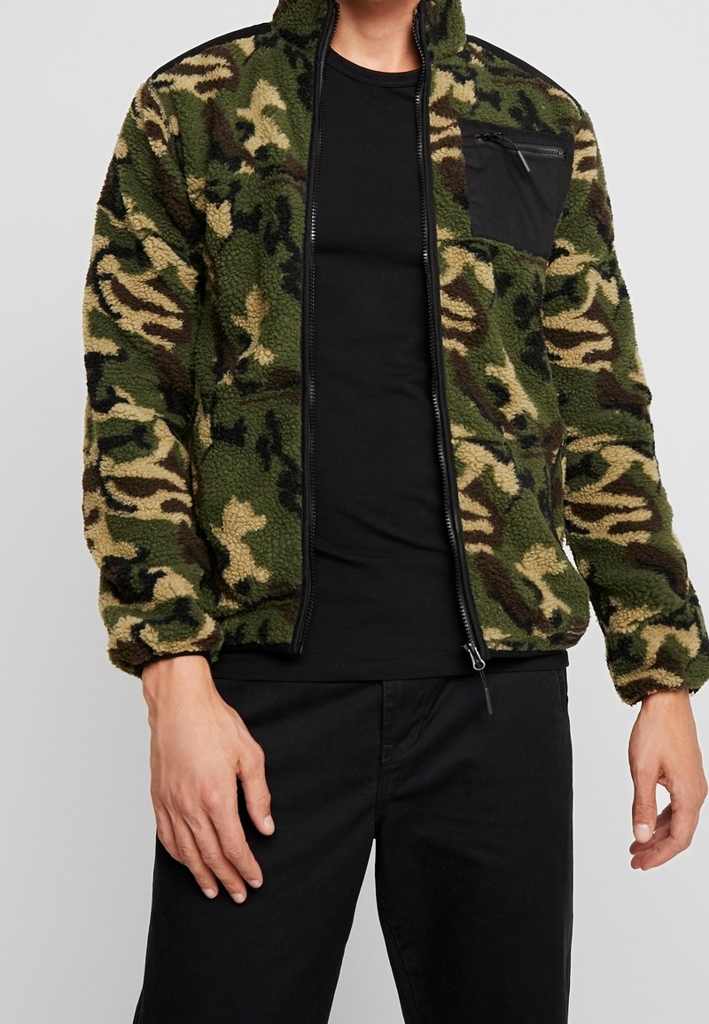 INDICODE JEANS Felpa con zip - dark green