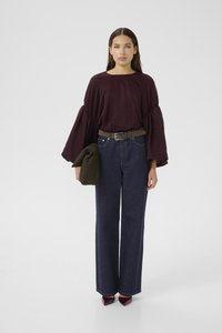 Gestuz SUMMER WIDE - Wide Leg - unwashed denim