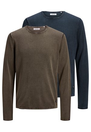 2 PACK - Maglione - braun/dunkelblau