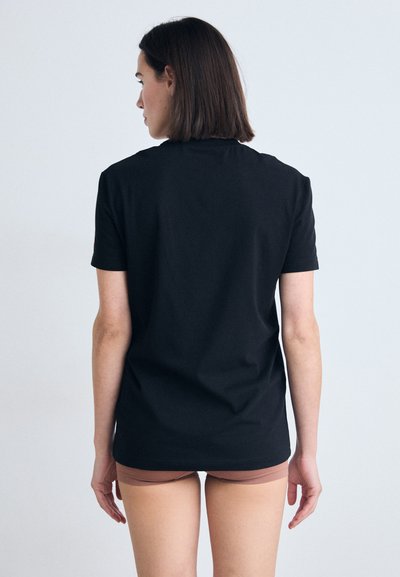 Dsquared2 ROUND NECK - Pyžamový vrchný diel - black