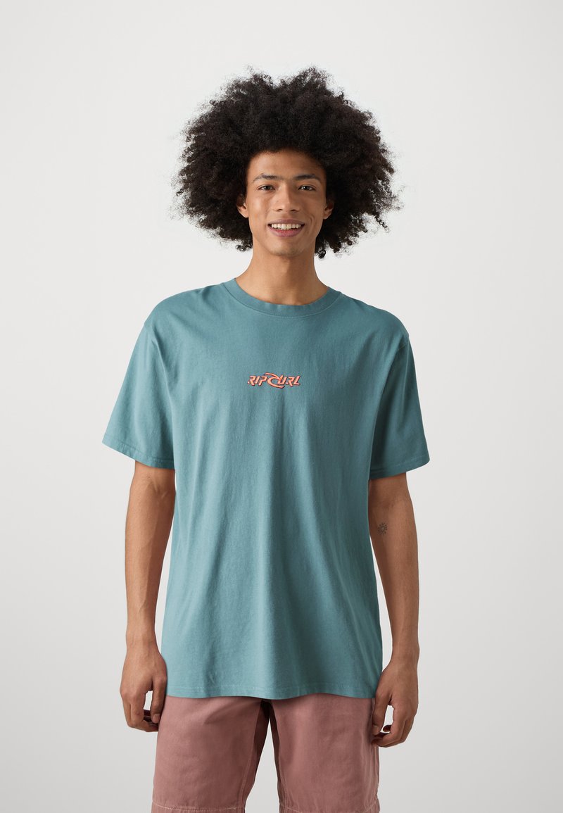 Rip Curl QUEST TEE UNISEX - T-shirt print - blue stone