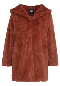 LADIES HOODED COAT - Ziemas mētelis - darkrose