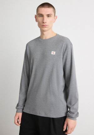 BADGE TEE - Μπλούζα με μακριά μανίκια - medium grey