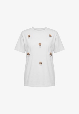 myMo, Nyomott mintás póló - white