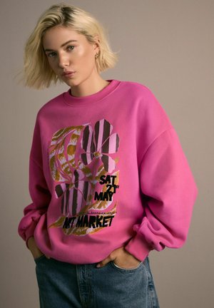 RICH FRUIT ART GRAPHIC LONGSLEEVE CREWNECK - Sweater - pink