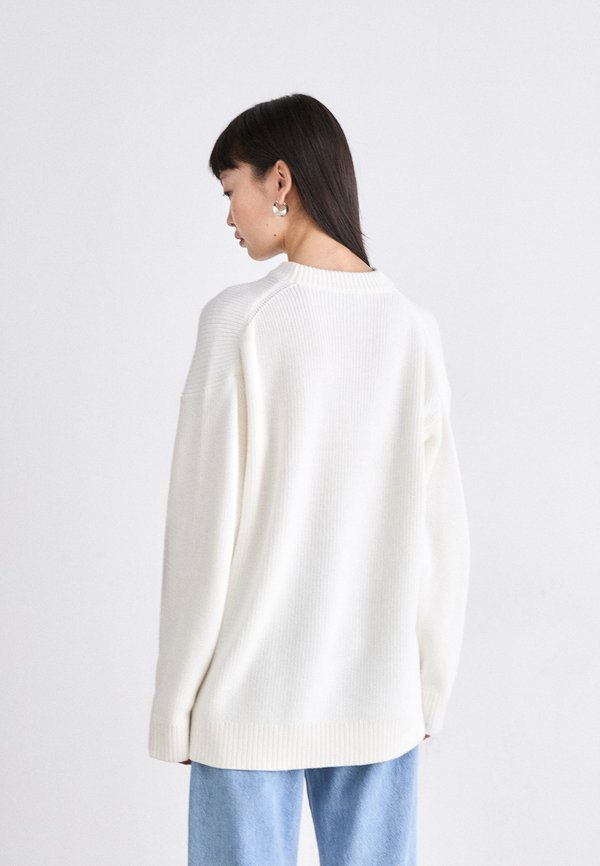 INTARSIA HIGH NECK - Jumper - ivory2