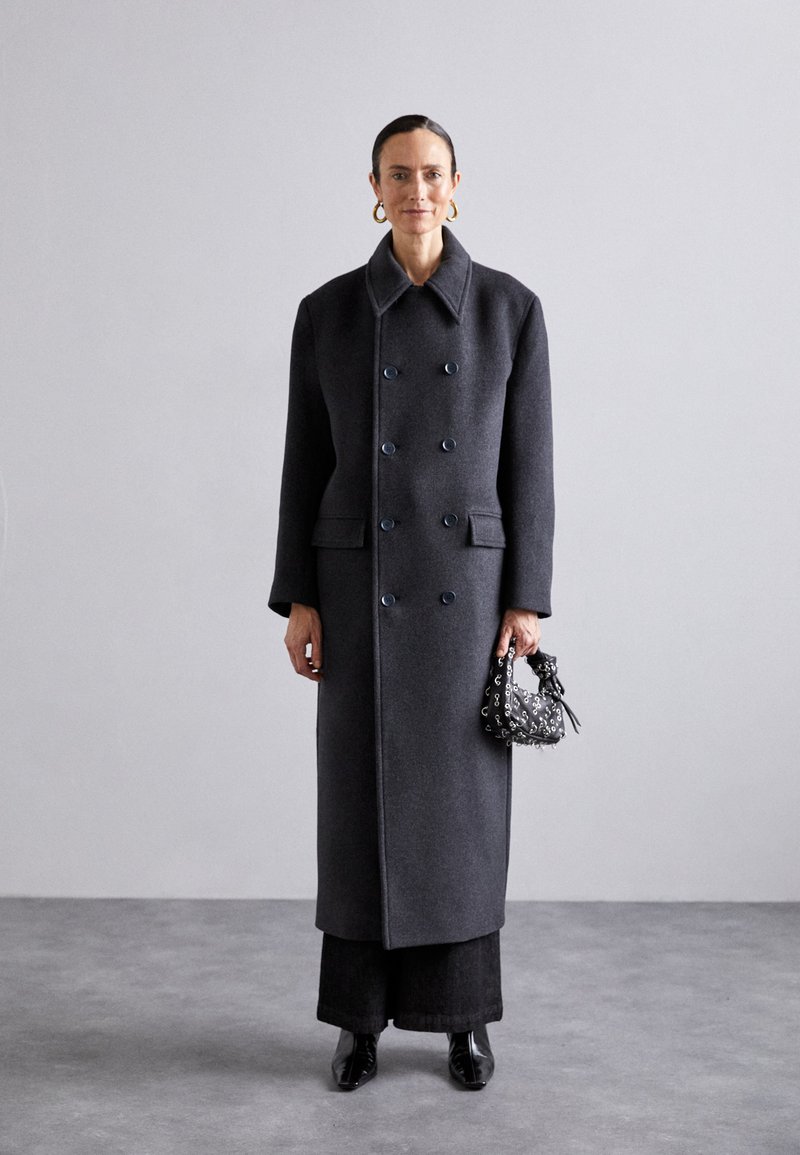 Filippa K DOUBLE BREASTED - Mantel - anthracite